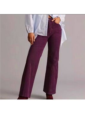 PILCRO Corduroy Jeans in Deep Plum
